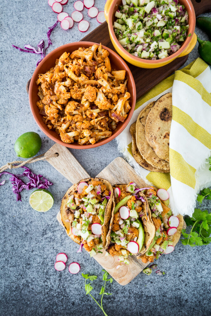 Chipotle Cauliflower Carnitas Tacos