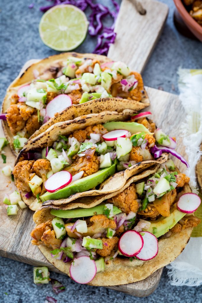 Chipotle Cauliflower Carnitas Tacos