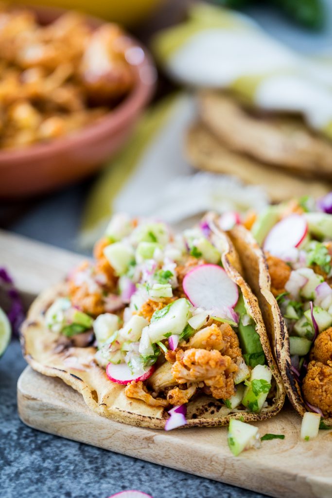 Chipotle Cauliflower Carnitas Tacos