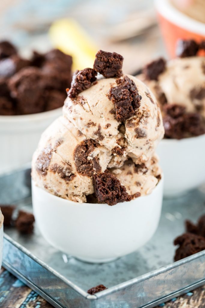 Peanut ButterCaramelBrownie Chunk Ice Cream