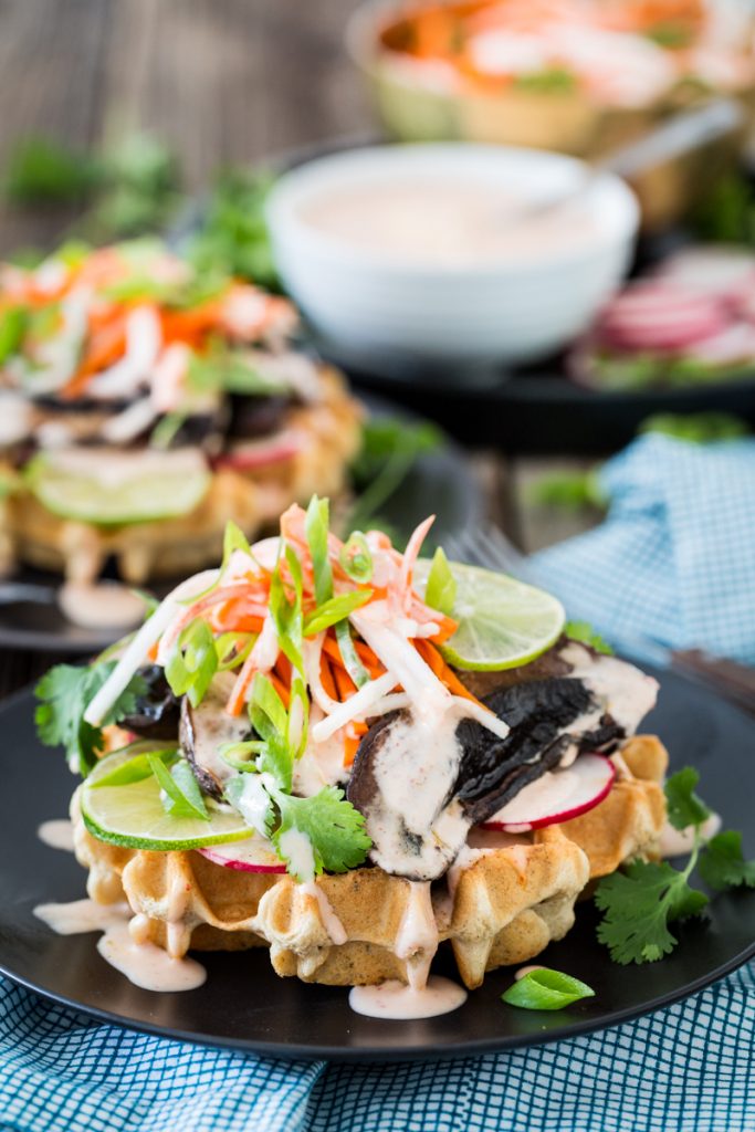 Portobello Bánh Mì Waffles