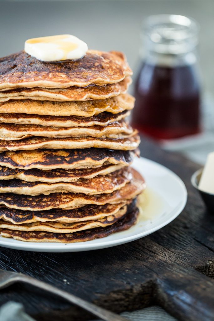 Maple Peanut Butter Pancakes