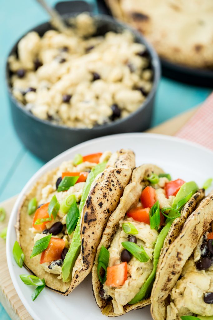 Black Bean Nacho Mac and Cheese Tacos