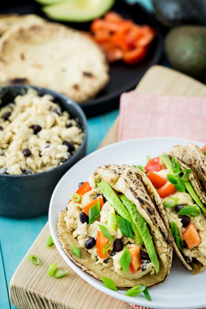 Black Bean Nacho Mac and Cheese Tacos