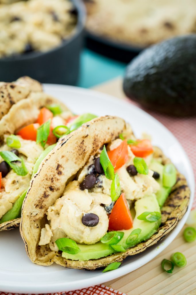 Black Bean Nacho Mac and Cheese Tacos