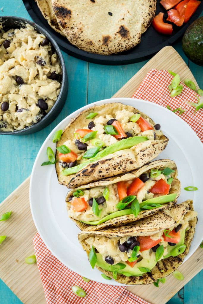 Black Bean Nacho Mac and Cheese Tacos