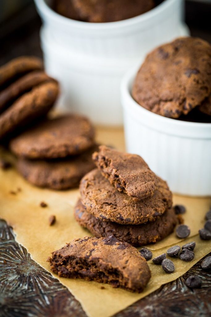 Pumpkin Double Chocolate Chip Cookies