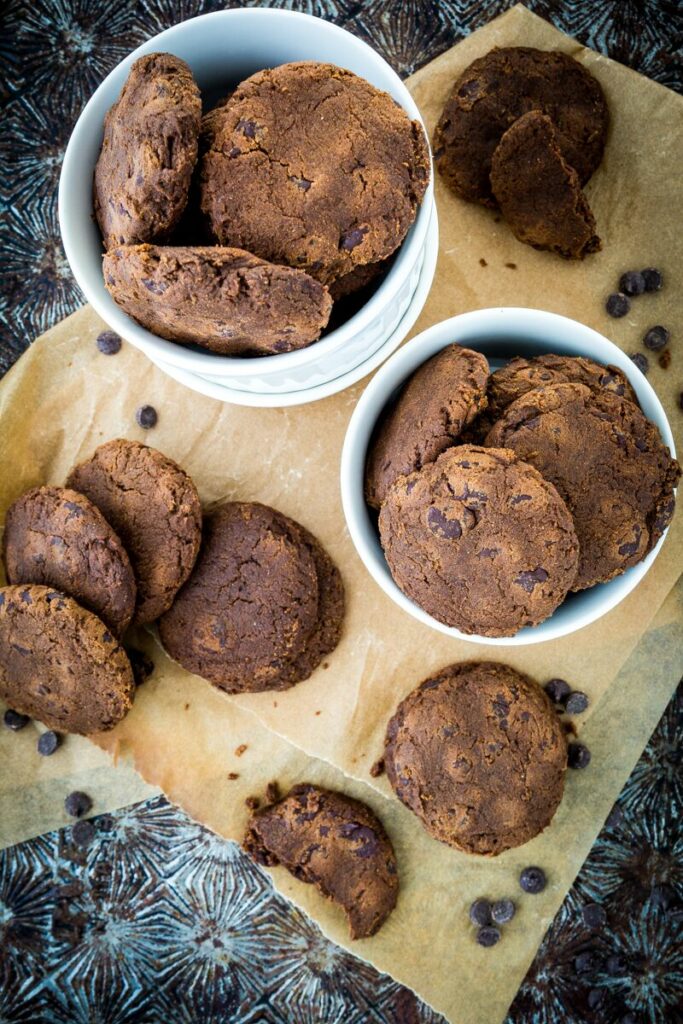 Pumpkin Double Chocolate Chip Cookies