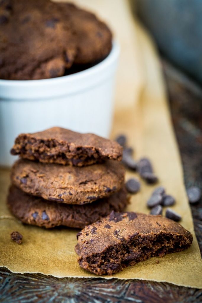 Pumpkin Double Chocolate Chip Cookies