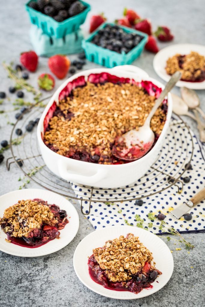 Lemon-Thyme Berry Crisp