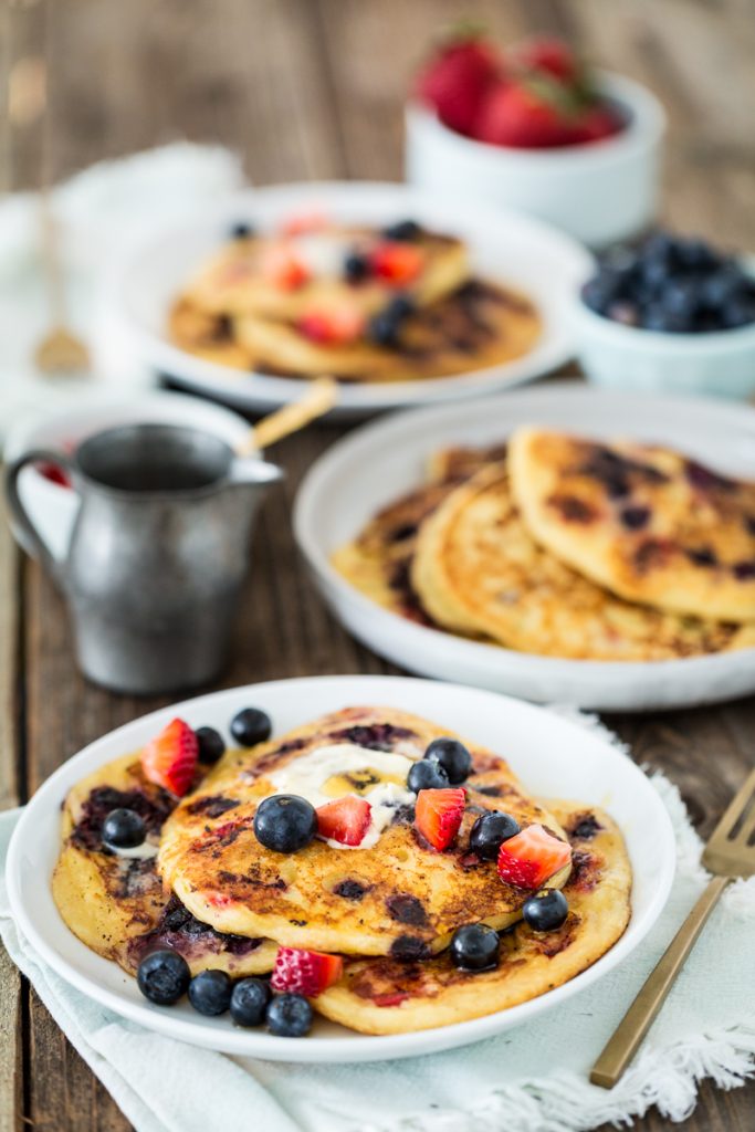 Double Berry Corncakes