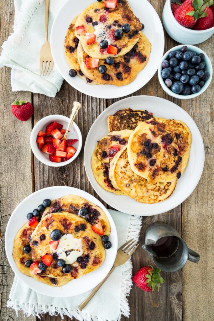 Double Berry Corncakes