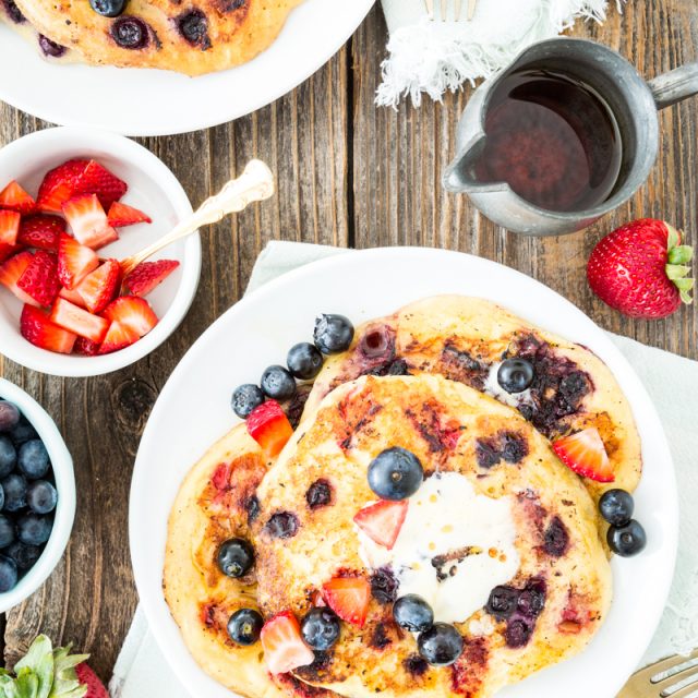 Double Berry Corncakes