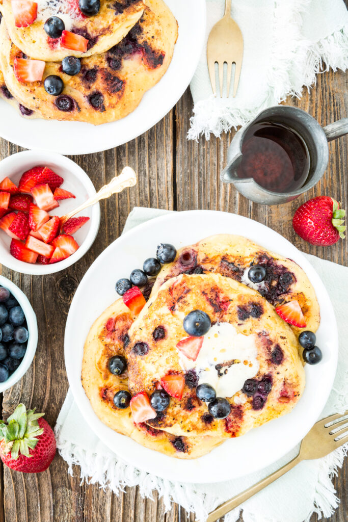 Double Berry Corncakes