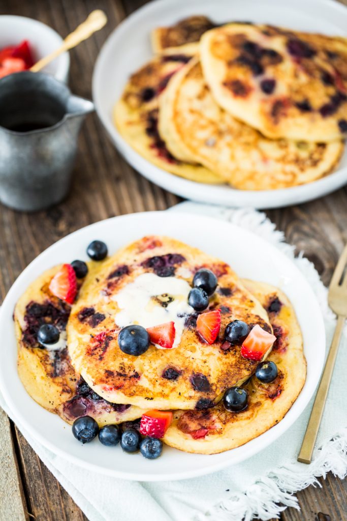 Double Berry Corncakes