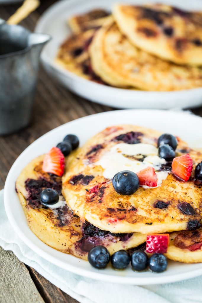 Double Berry Corncakes