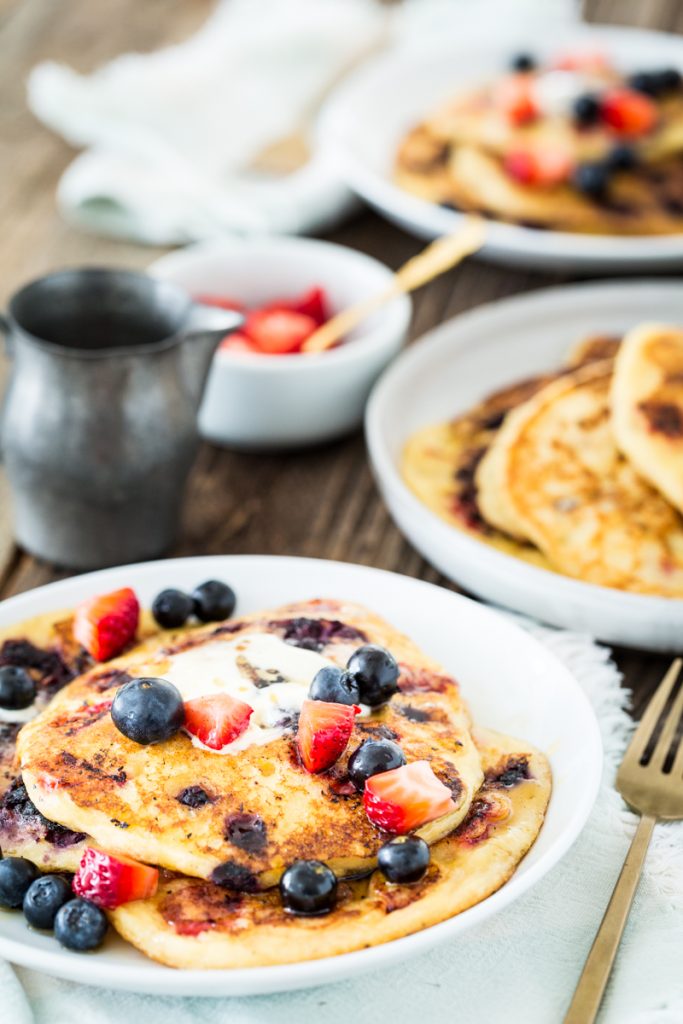 Double Berry Corncakes