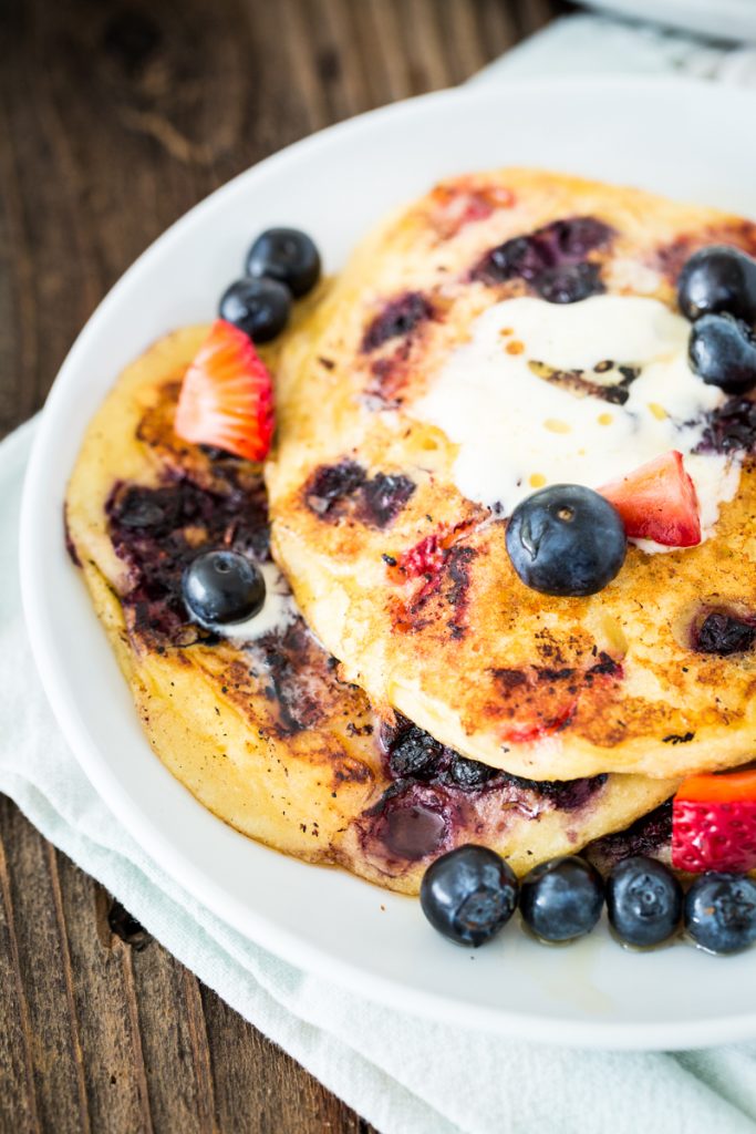 Double Berry Corncakes