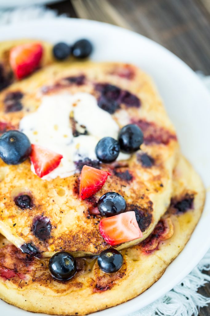 Double Berry Corncakes