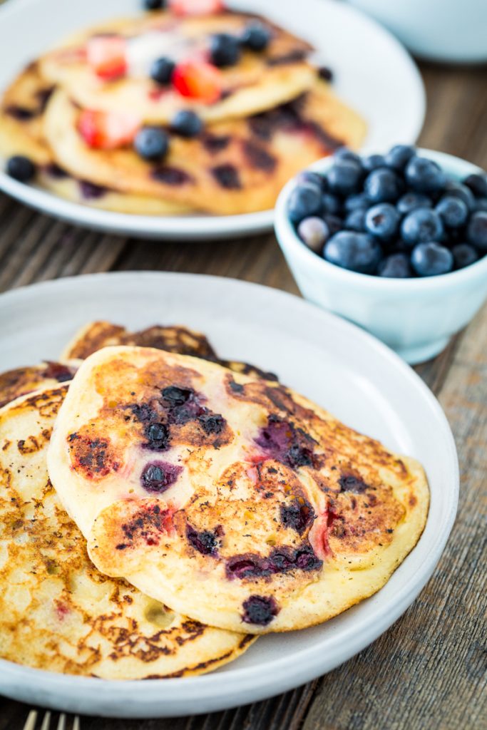 Double Berry Corncakes