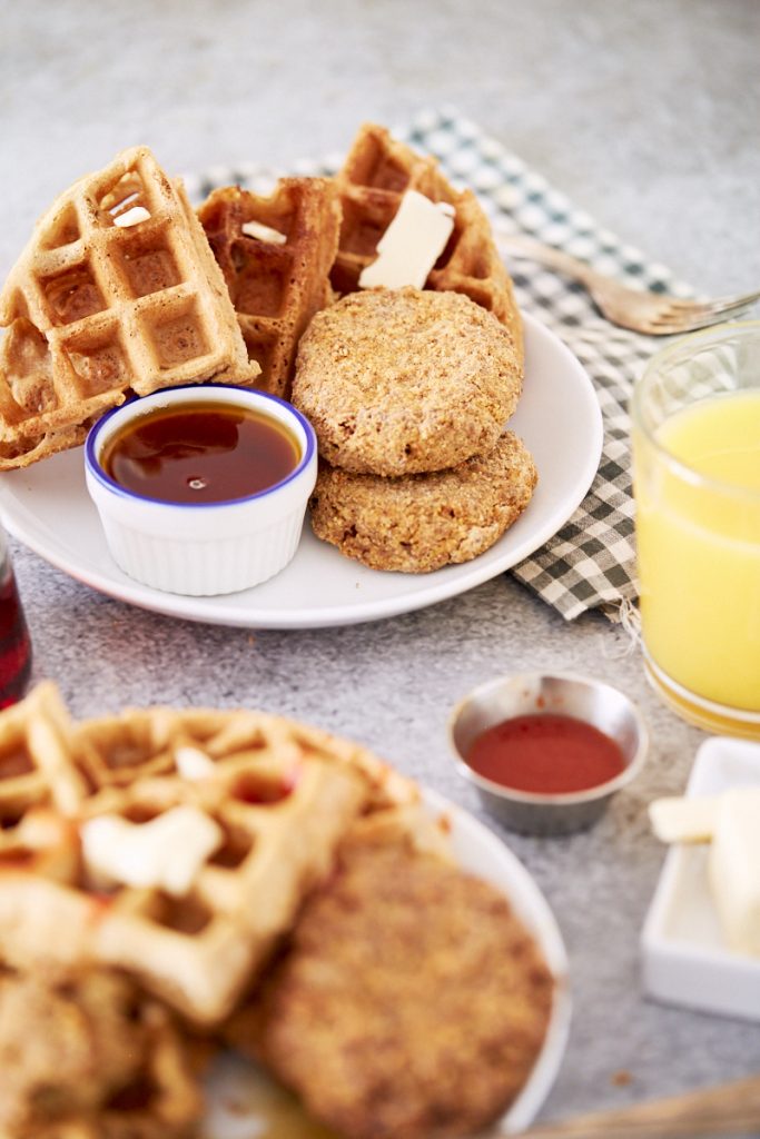 Gluten-Free, Vegan Chicken and Waffles