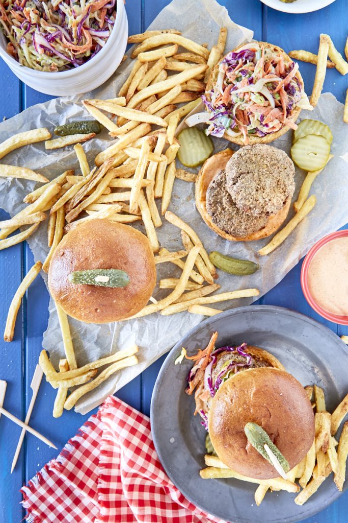 Vegan Cajun Fried Chicken Sandwich