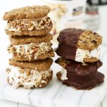 Caramel Pecan Ice Cream Sandwiches: 2 Ways