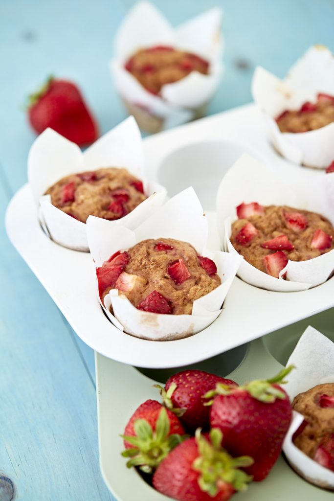 Strawberry Banana Muffins