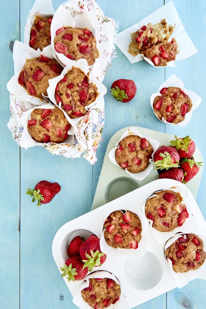 Strawberry Banana Muffins