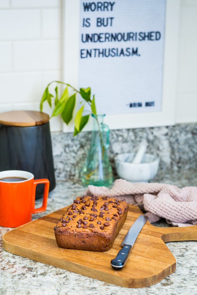 Gluten-Free, Vegan Chocolate Chip Banana Bread