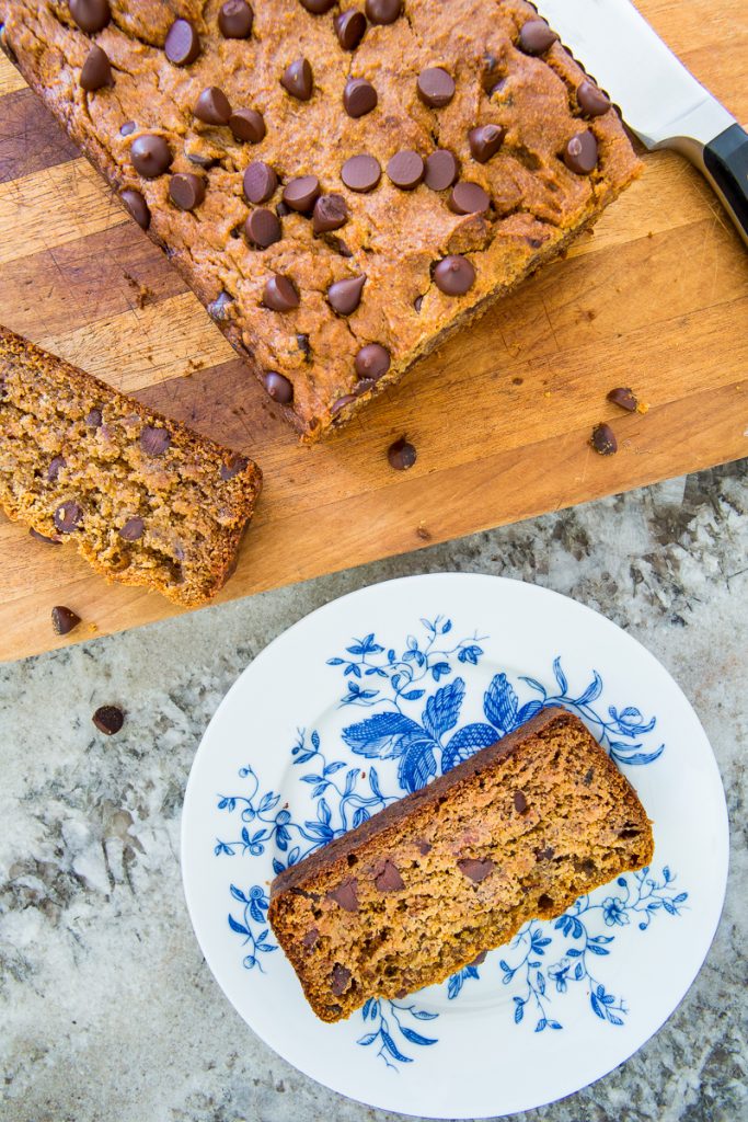 Gluten-Free, Vegan Chocolate Chip Banana Bread