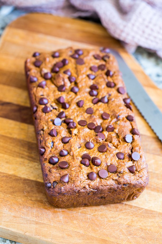 Gluten-Free, Vegan Chocolate Chip Banana Bread