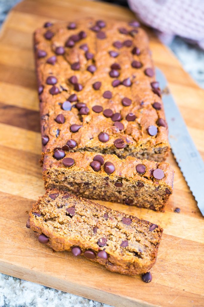 Gluten-Free, Vegan Chocolate Chip Banana Bread