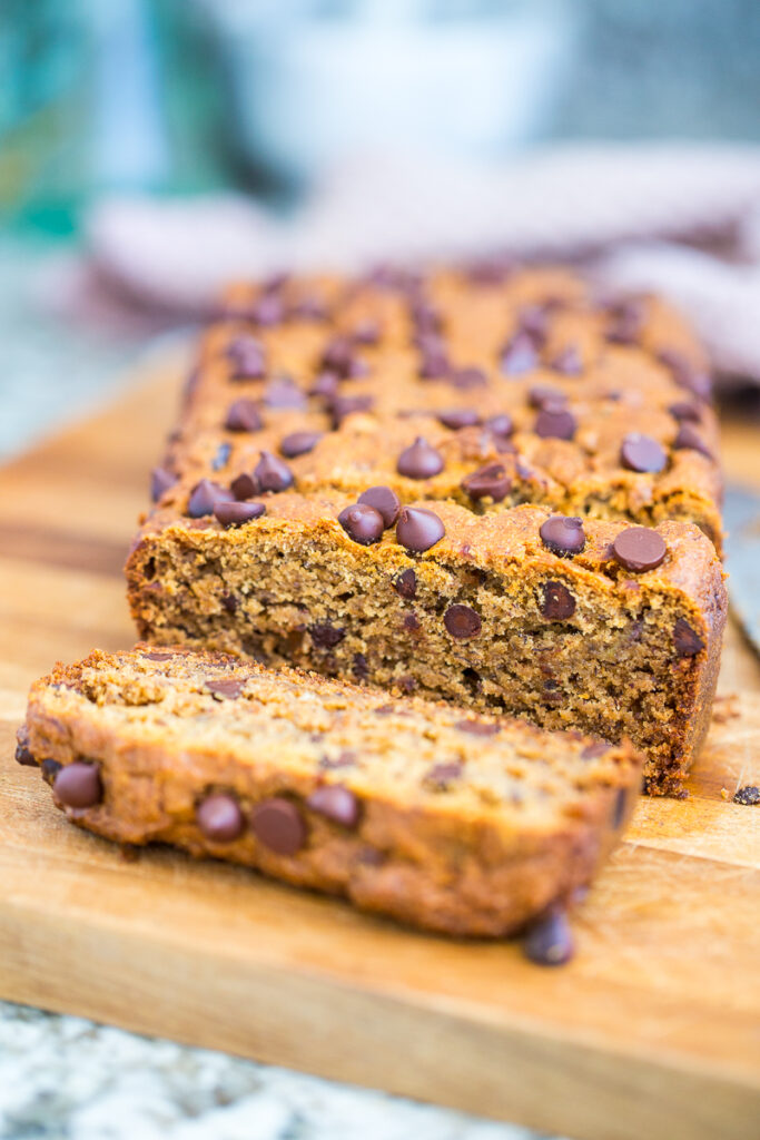 Gluten-Free, Vegan Chocolate Chip Banana Bread