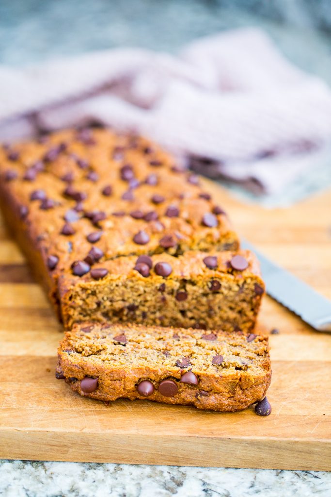 Gluten-Free, Vegan Chocolate Chip Banana Bread