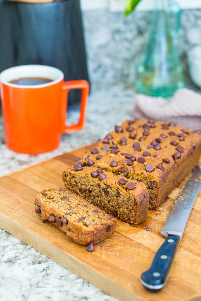 Gluten-Free, Vegan Chocolate Chip Banana Bread