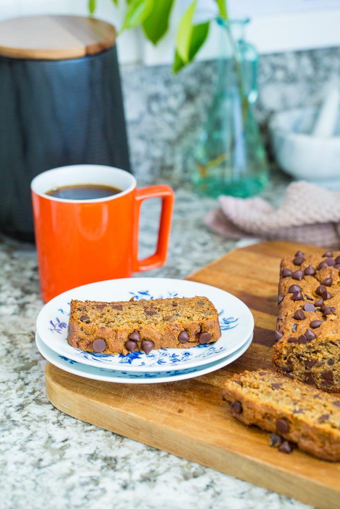 Gluten-Free, Vegan Chocolate Chip Banana Bread