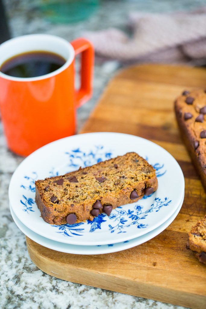 Gluten-Free, Vegan Chocolate Chip Banana Bread